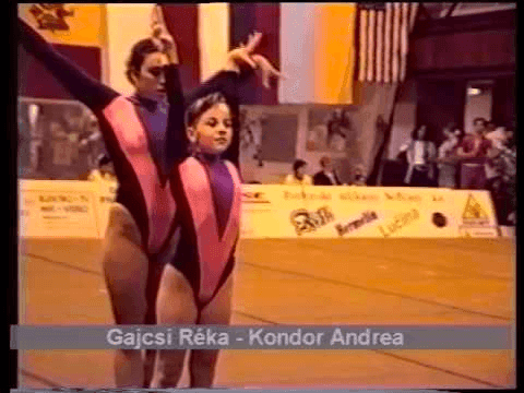 Sportakrobatika Prága Gajcsi R./Kondor A. 1995.06.23. (KanizsaTV)