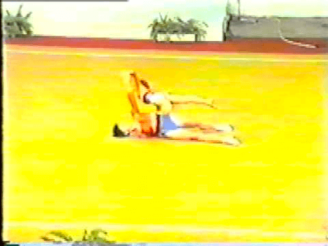 Junior Akrobatika Vb Katowice Statikus gyakorlatok Sajgál Ágnes-Boros Erika 1989